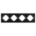 Рамка пластиковая на 4 поста Arlight FRM-TENDO-PL-4-BK 053848