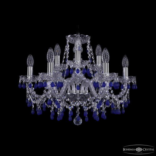 Подвесная люстра Bohemia Ivele Crystal 1410/6+3/195 Ni V3001
