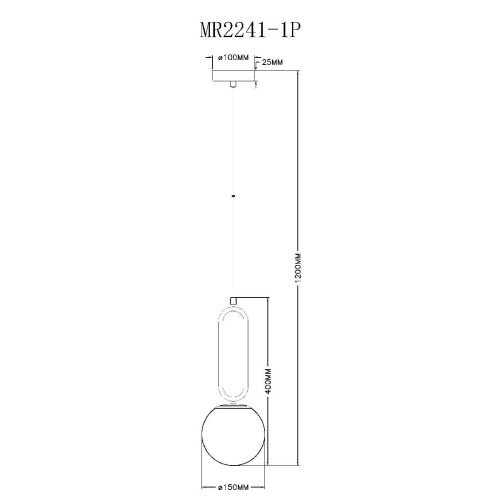 Подвесной светильник Myfar Pierre MR2241-1P