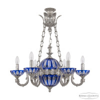 Подвесная люстра Bohemia Ivele Crystal Florence 71003P/6/175 Ni P Clear-Blue/H-1H Y8 FA4S
