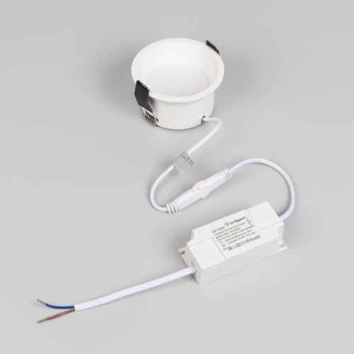 Встраиваемый светильник Arlight MS-BREEZE-BUILT-R82-9W Warm3000 (WH, 85 deg, 230V) (IP20 Металл) 036616(1)