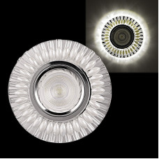 Встраиваемый светильник Reluce 16168-9.0-001GP MR16+LED3W WT/CL