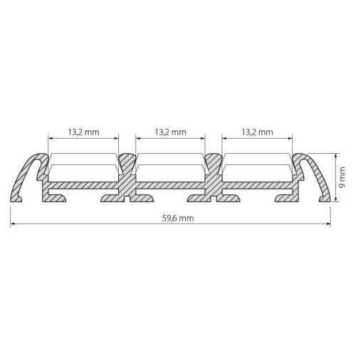 Профиль Arlight PHS-3X-2000 ANOD 013209