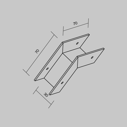 Коннектор внешний для профиля Maytoni Elasity IP O-TR001-OC-W Коннектор внешний для профиля Maytoni Elasity IP O-TR001-OC-W