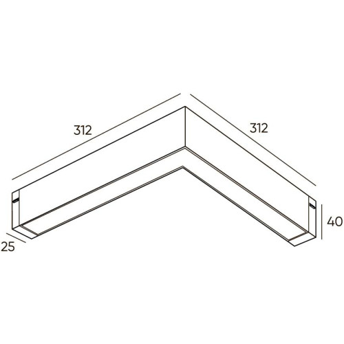 Трековый светодиодный светильник Denkirs Smart Linear DK8014-BK