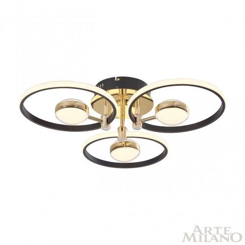 Потолочный светильник Arte Milano Ferrara 276140/3+3 BK/GD
