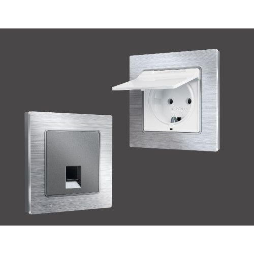 Рамка трехместная Ambrella Volt Platos AF550103