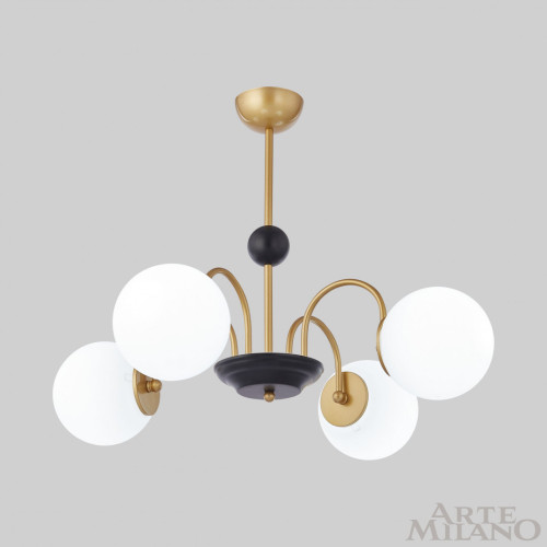 Люстра на штанге Arte Milano Napoli 312066/D700/4 BS/BK