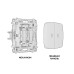 Комплект механизма 2-кл выключателя с подсветкой Ambrella Volt Omega MO634020