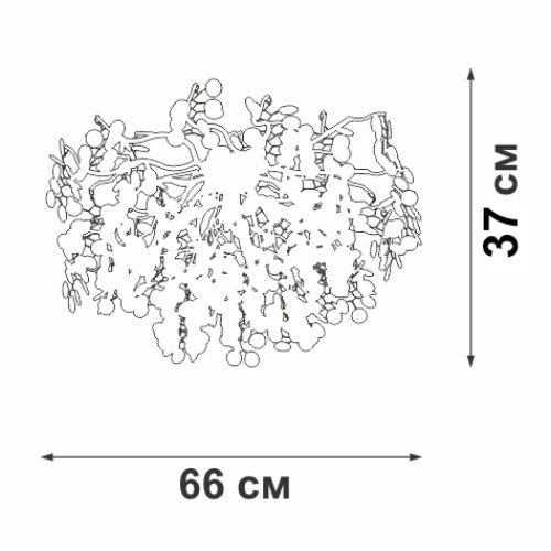 Потолочная люстра Vitaluce V2832-9/7PL