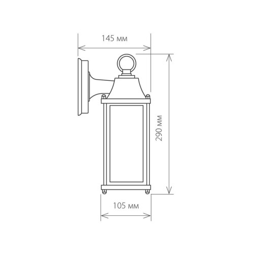 Уличный настенный cветильник Elektrostandard 1008D Brick черный 4690389106743