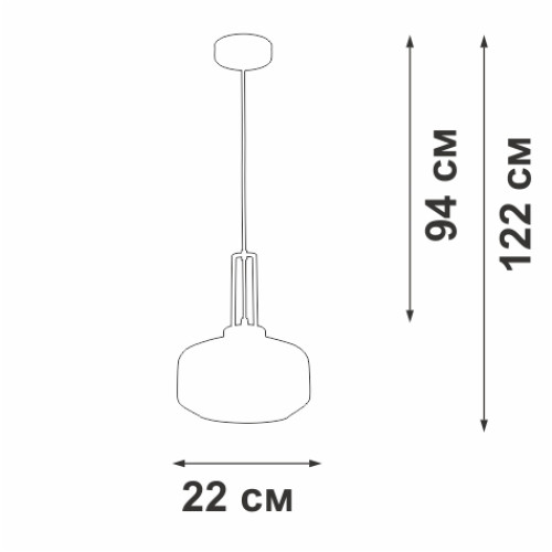 Подвесной светильник Vitaluce V2053-1/1S Подвесной светильник Vitaluce V2053-1/1S