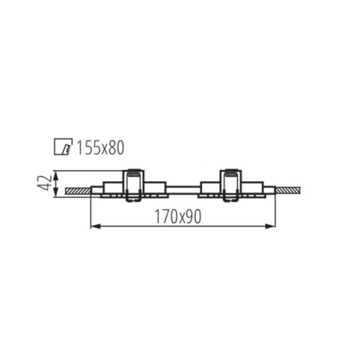 Точечный светильник Kanlux Seidy CT-DTL250-B/M 19459
