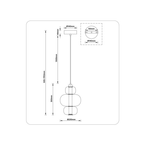 Подвесной светильник Ambrella Light High Light Modern LH11056