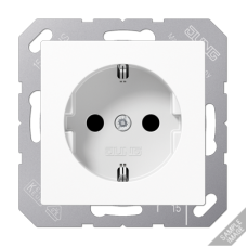 Розетка штепсельная Schuko Jung CD1520EDVPLSW