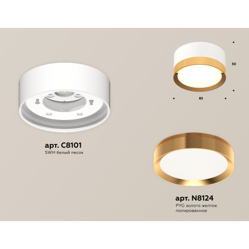 Потолочный светильник Ambrella Light Techno Spot XS8101005 (C8101, N8124)
