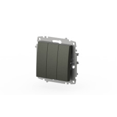 Выключатель трехклавишный ELBI Zena Vega 609-011100-254
