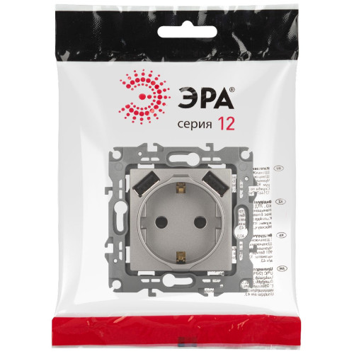 Розетка со шторами и 2 USB Эра 12-4109-16 Б0065729