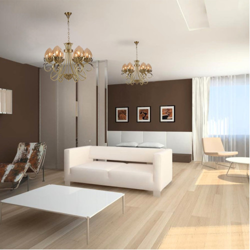 Подвесная люстра Lumien Hall Оливи 3304/8H-ABPAB-AM