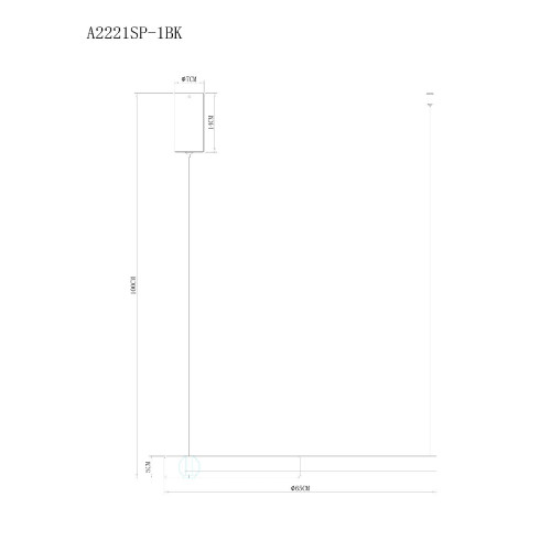 Подвесная люстра Arte Lamp Veritate A2221SP-1BR
