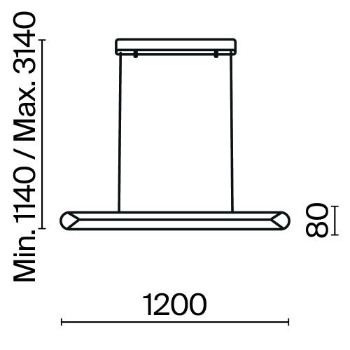 Подвесной светильник Maytoni Motion MOD276PL-L40B3K