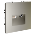 Розетка телевизионная встраиваемая Voltum S70 TV+RJ45 кат. 6, (шелк) VLS060704
