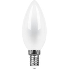 Лампа светодиодная Feron E14 9W 2700K Свеча Матовая LB-73 25955