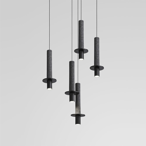 Подвесной светильник iLamp Lofty 10704P/1-D150 BK-GR