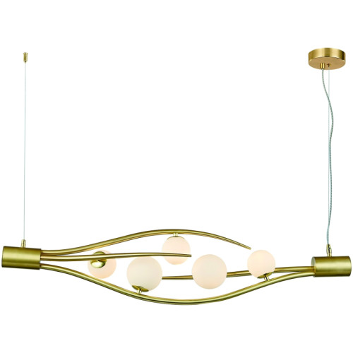 Подвесная люстра Indigo Flusso 11025/5P Gold V000230