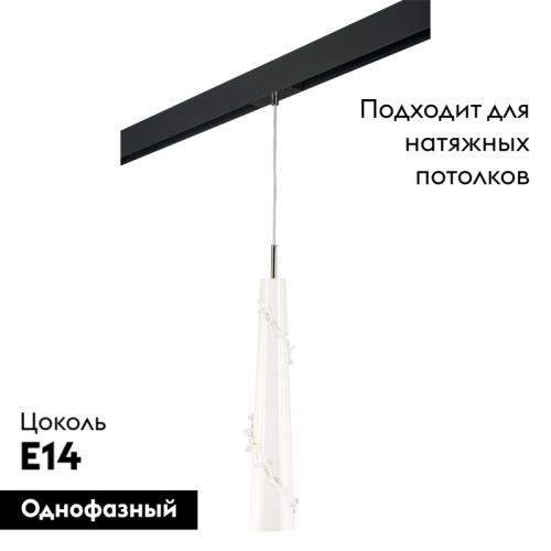 Трековый светильник Lightstar Petalo PRO804310 (804310+595007)
