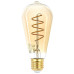 Лампа светодиодная Эра E27 7W 2400K F-LED ST64-7W-824-E27 spiral gold Б0047665