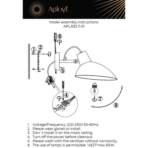 Бра Aployt Klarka APL.632.11.01