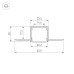 Профиль Arlight FANTOM-W20-H20-2000 ANOD 054185