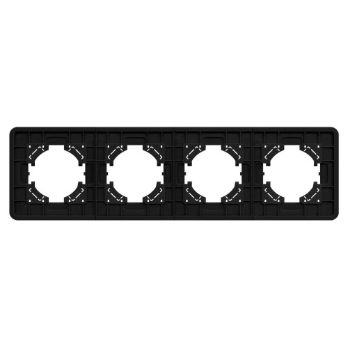 Рамка на 4 поста алюминиевая Arlight FRM-AKIRY-AL-4-BK 049732