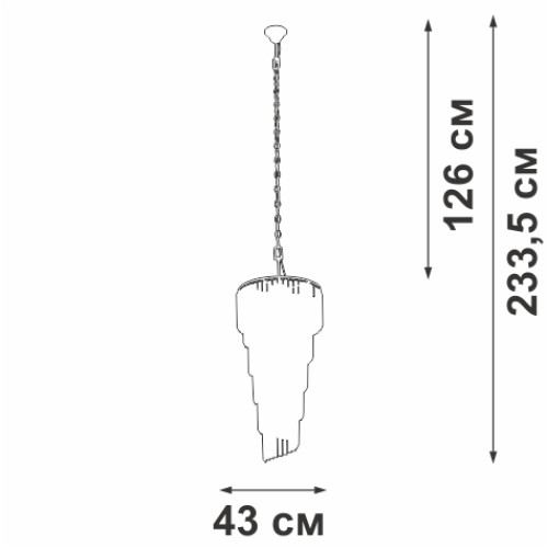 Каскадная люстра Vitaluce V5311-8/13