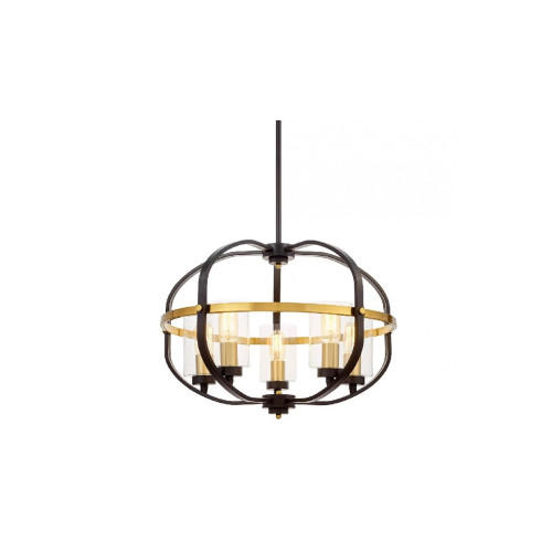 Подвесная люстра Lumina Deco Monterey LDP 1141-5 BK+MD