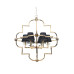 Подвесная люстра Lumina Deco Baltimore LDP 8020-6 GD+BK
