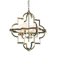 Подвесная люстра Delight Collection Mandeville KM0728P-4M brass/white