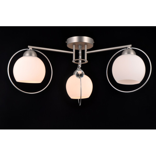 Накладная люстра Natali Kovaltseva SPHERE II 81051-3C SATIN NICKEL