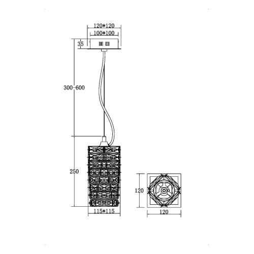 Подвесной светильник Maytoni Coil MOD124PL-L3CH3K