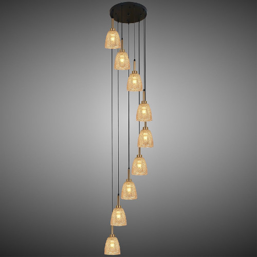 Каскадная люстра Reluce 09011-0.9-09 AMBER