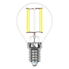 Лампа светодиодная филаментная Volpe E14 6W 3000K прозрачная LED-G45-6W/3000K/E14/CL/SLF UL-00008316