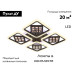 Потолочная светодиодная люстра Ambrella Light Acrylica Ice FA287