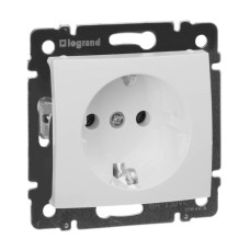 Розетка 2К+3 Legrand Valena 16A 250V с/з винтовой зажим белая 774420
