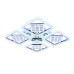 Потолочная светодиодная люстра Ambrella Light Acrylica Ice FA288
