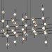 Подвесная люстра Delight Collection Molecular 55 black/gold