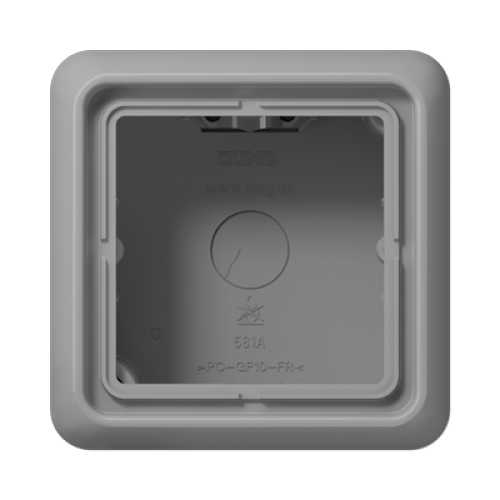Коробка одноместная Jung CD581AGR