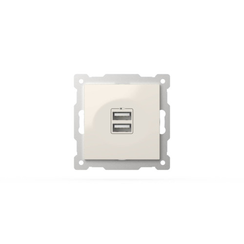 Розетка USB 5V 2,1A 2-я ELBI Zena Vega 609-010200-143