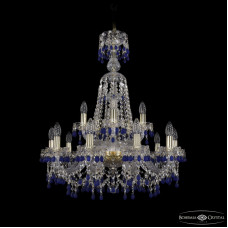 Подвесная люстра Bohemia Ivele Crystal 1410/10+5/240/XL-80 G V3001