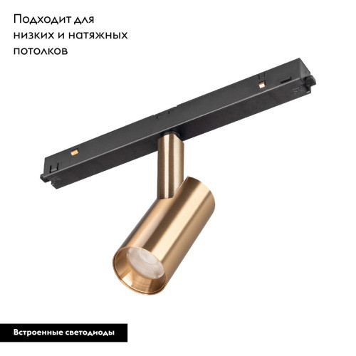 Трековый магнитный светильник Arlight MAG-ORIENT-SPOT-R35-6W Warm3000 (GD, 24 deg, 48V) 040887 Трековый магнитный светильник Arlight MAG-ORIENT-SPOT-R35-6W Warm3000 (GD, 24 deg, 48V) 040887